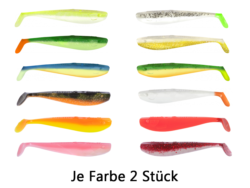 Quantum - Q Paddler Köderbox 10 cm trübes Wasser  incl. Jigköpfe - Komplettbox