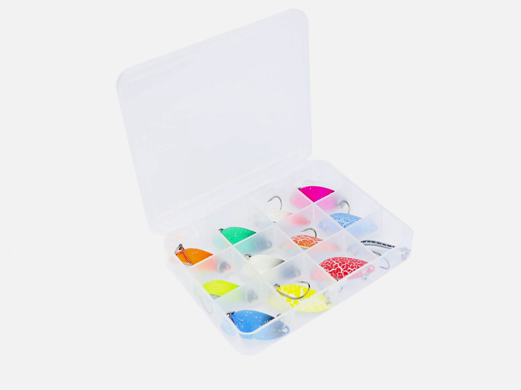 Major Fish Spoon Set 2,5 g - Blinker Box 12 Stk. Major Fish Spoon Set 2,5 g - Blinker Box 12 Stk.