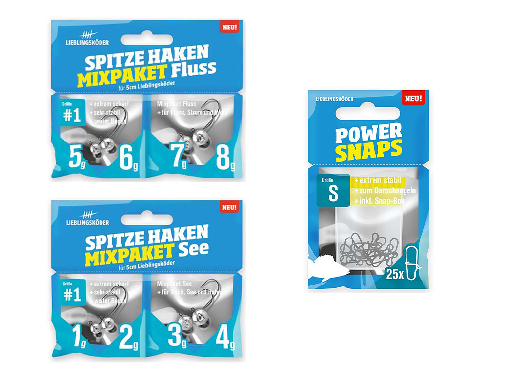 Barsch-Set Whisky - Typ S -  Lieblingsköder & SpinMad