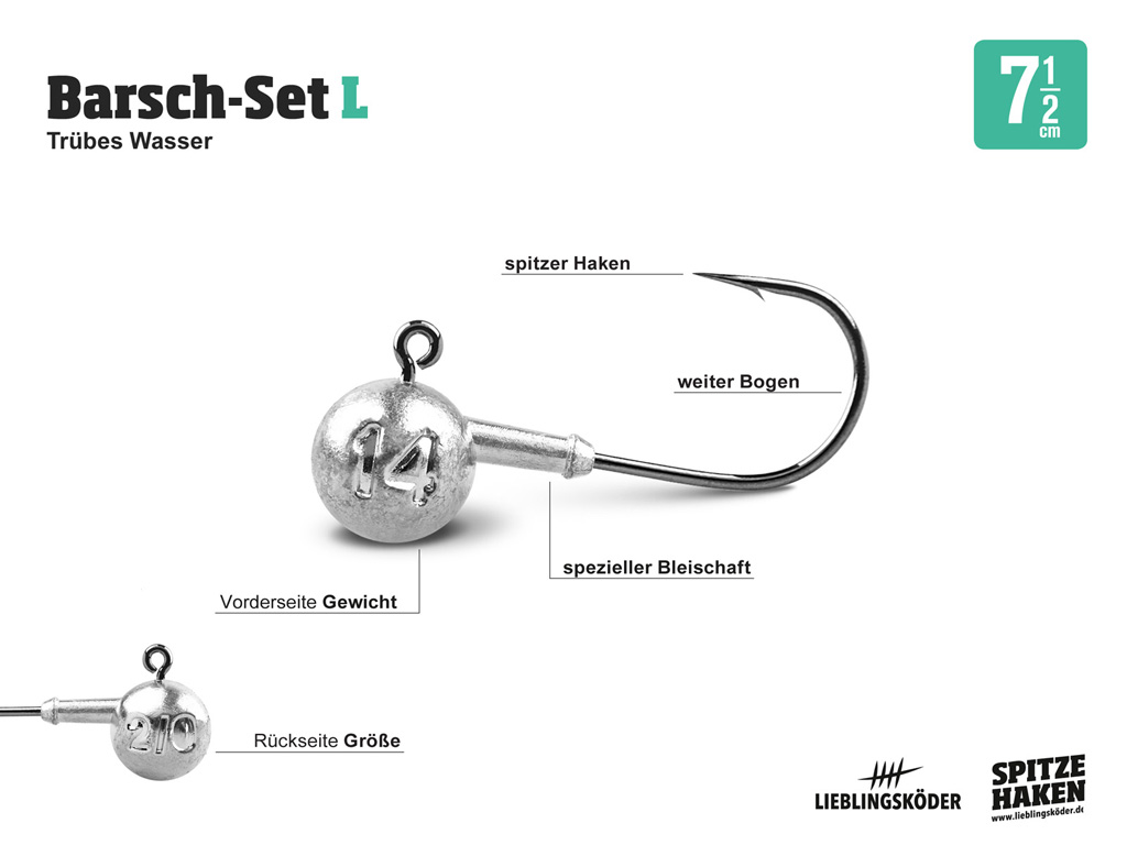 Lieblingsköder Barsch Komplettset Barsch-Set L - trübes Wasser