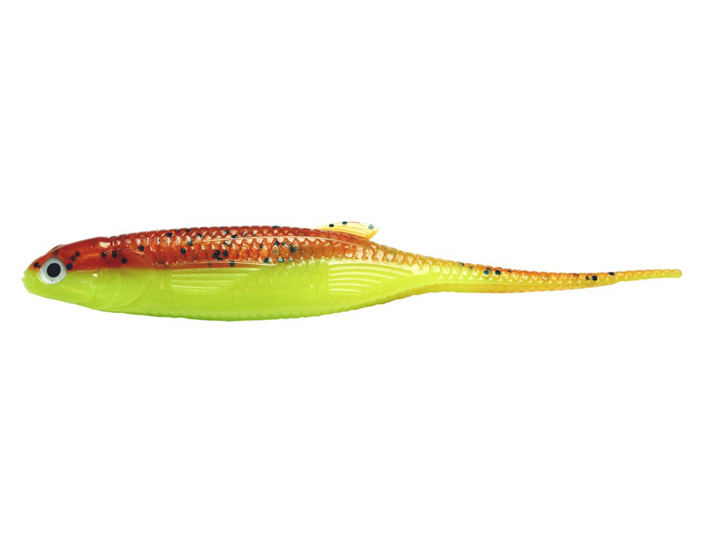Castaic Jerky J 3,5 Inch Pintail - Laminatfarben Chartreuse Brown Castaic Jerky J 5 Inch Pintail - Laminatfarben Chartreuse - Brown