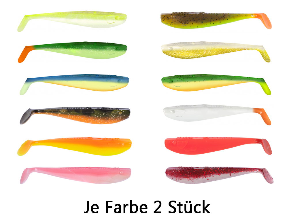 Quantum - Q Paddler Köderbox 12 cm trübes Wasser  incl. Jigköpfe - Komplettbox