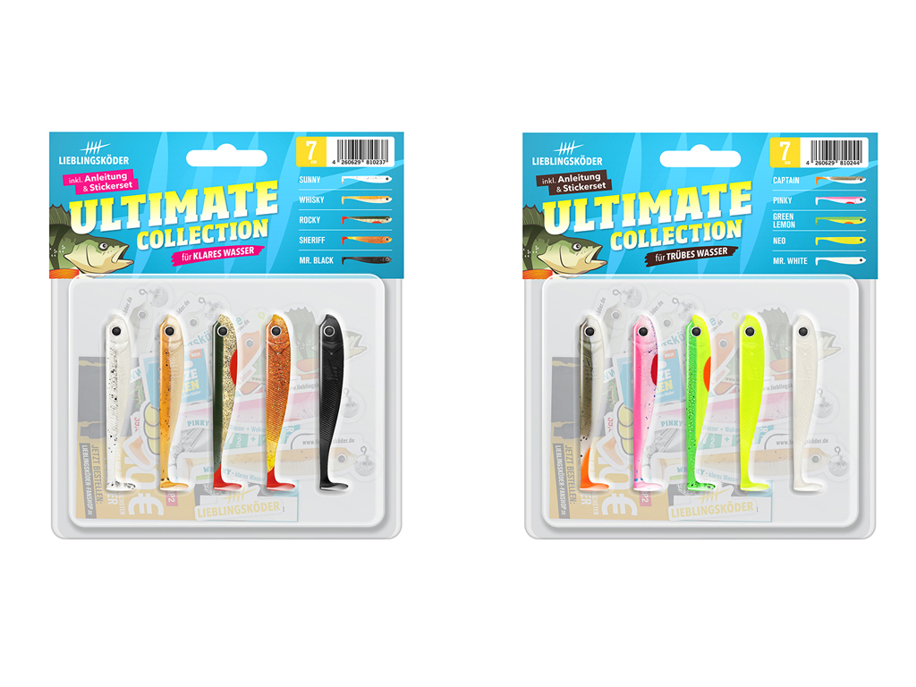 Lieblingsköder 7 cm  - Barsch - großes Starter-Set 