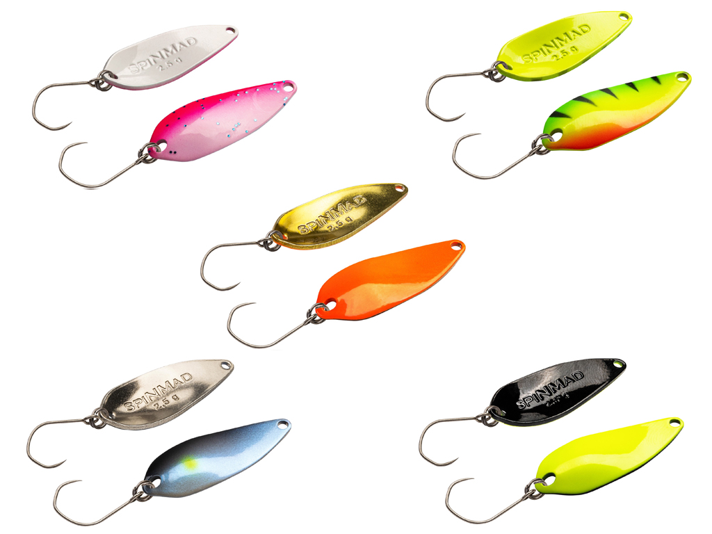 SPINMAD-Spoon-Set - 5 Spoons - 2,5 g - trübes Wasser SPINMAD-Spoon-Set - 5 Spoons - 2,5 g - trübes Wasser