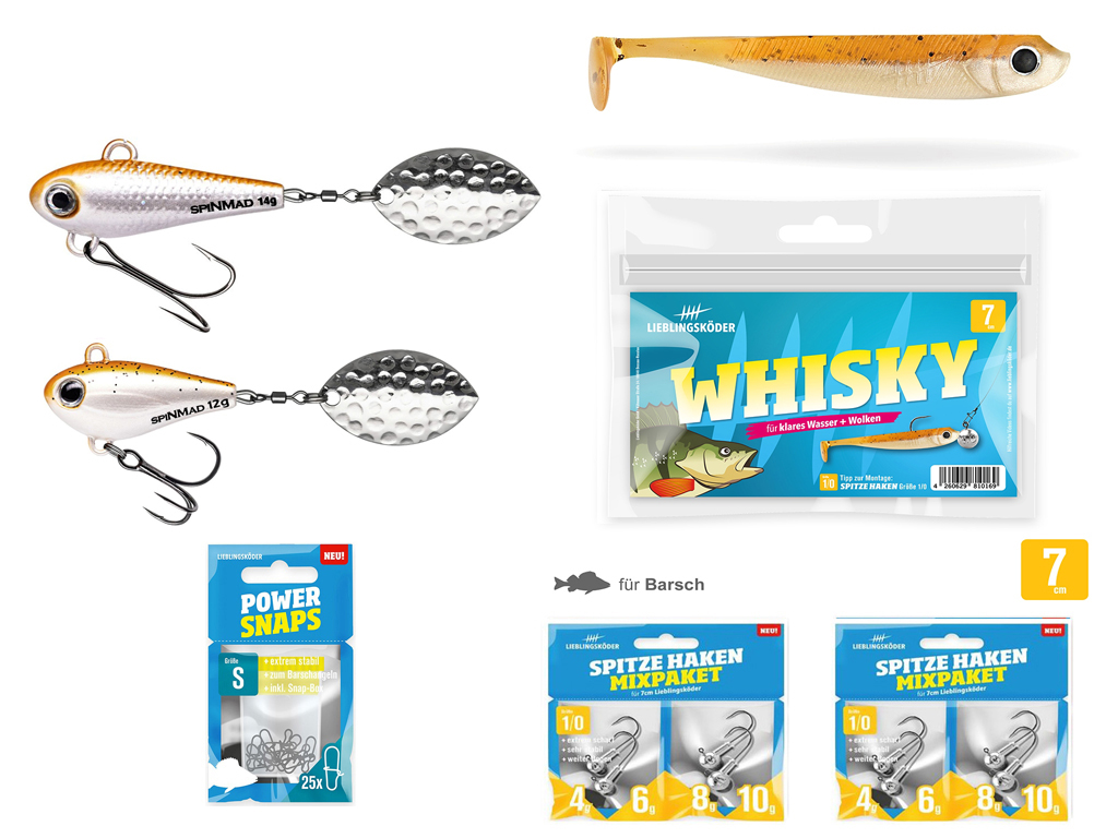 Barsch-Set Whisky - Typ L - Lieblingsköder & SpinMad Barsch-Set Whisky - Typ L - Lieblingsköder & SpinMad