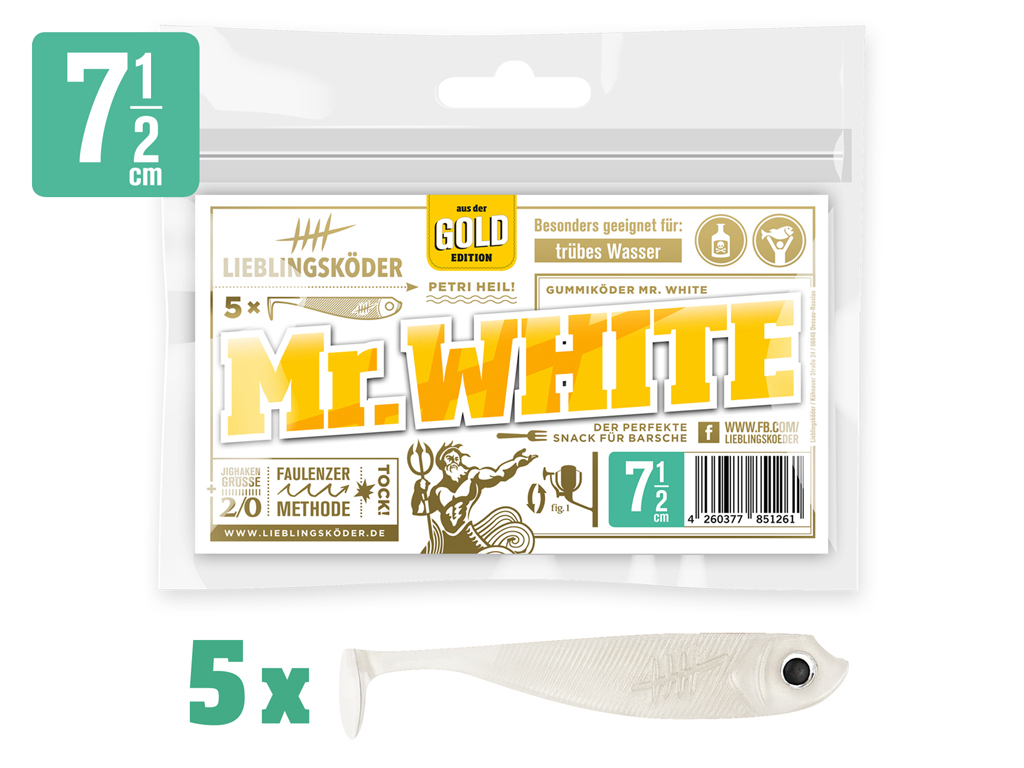 Lieblingsköder - Mr. White 7,5 cm Lieblingsköder - Mr. White 7,5 cm
