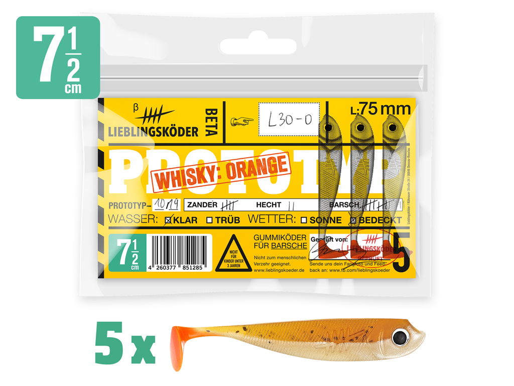 Lieblingsköder - Whisky Orange 7,5 cm Lieblingsköder - Whisky Orange 7,5 cm