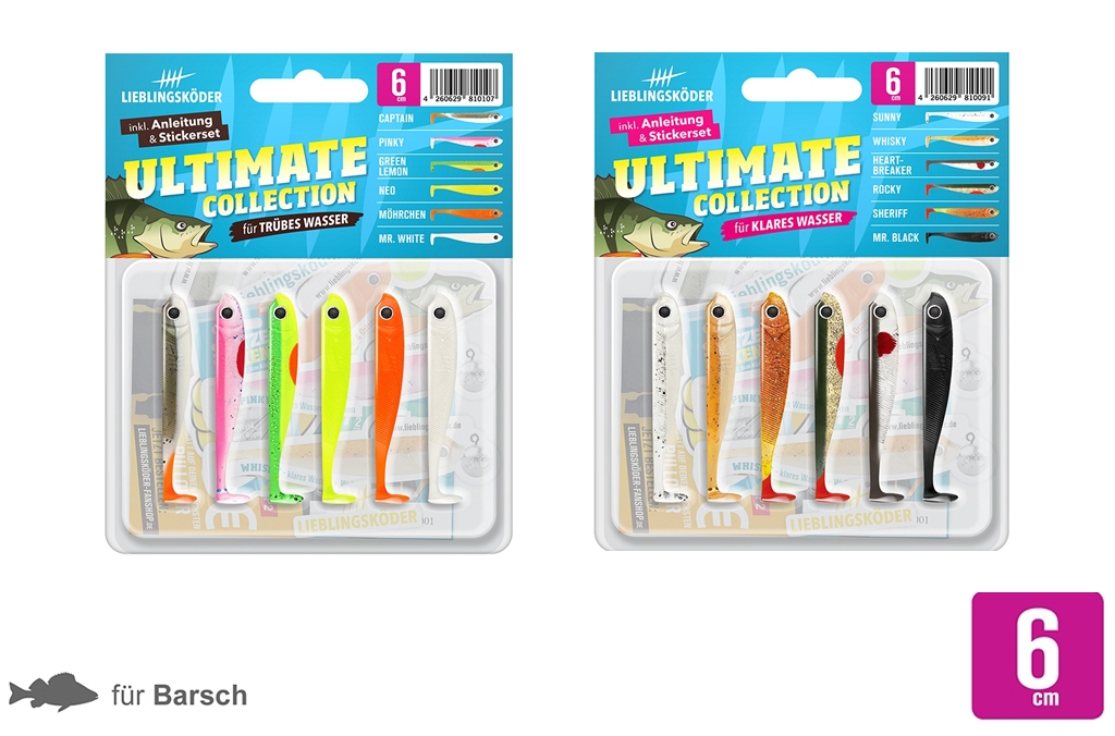 Lieblingsköder 6 cm - Barsch - kleines Starter-Set