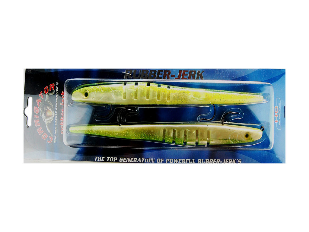 Rubber-Jerk 26 cm – 59 g - sinking Chatreuse-Pearl Rubber-Jerk 26 cm – 59 g - sinking Chatreuse-Pearl