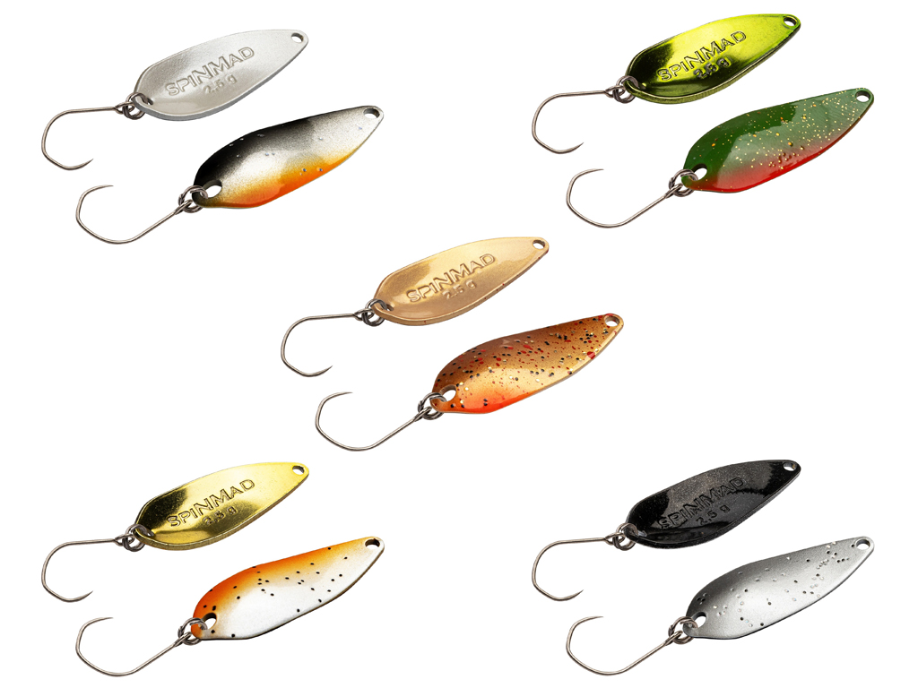 SPINMAD-Spoon-Set - 5 Spoons - 2,5 g - Klares Wasser SPINMAD-Spoon-Set - 5 Spoons - 2,5 g - Klares Wasser