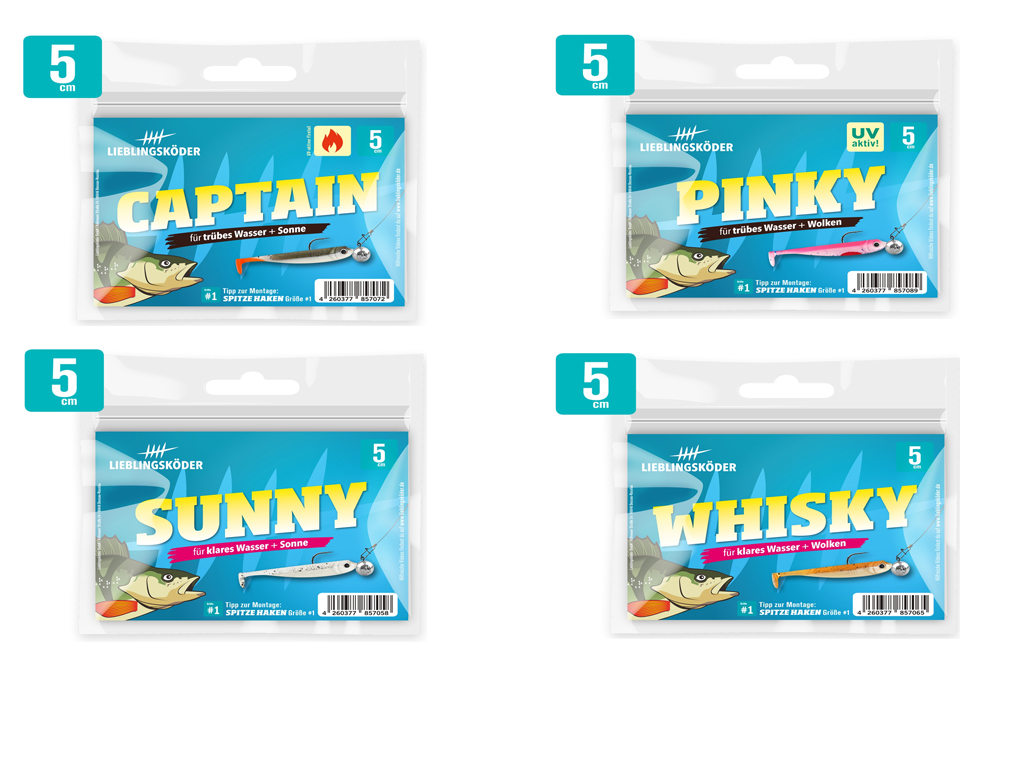 Raubfischstore - Lieblingsköder Barsch Profi-Set - 64 teilig - Komplettset incl. Jighaken
