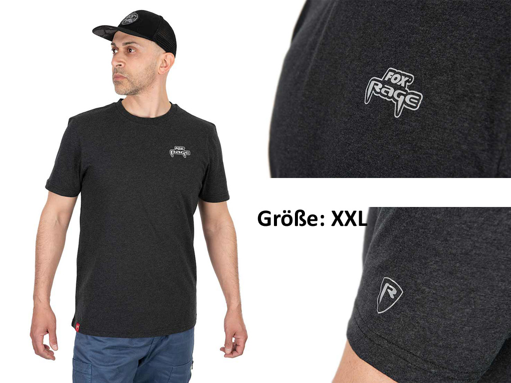 FOX RAGE Voyager Tee Dark Grey - Gr. XXL