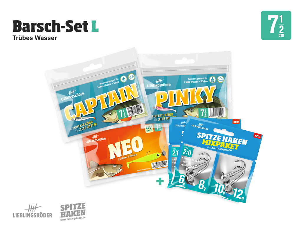 Lieblingsköder Barsch Komplettset Barsch-Set L - trübes Wasser Lieblingsköder Barsch Komplettset Barsch-Set L - trübes Wasser
