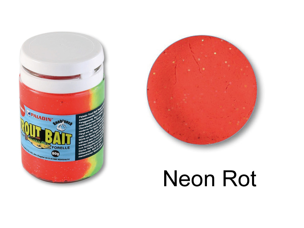 Paladin Trout Bait - Neon/ Rot - Knoblauch