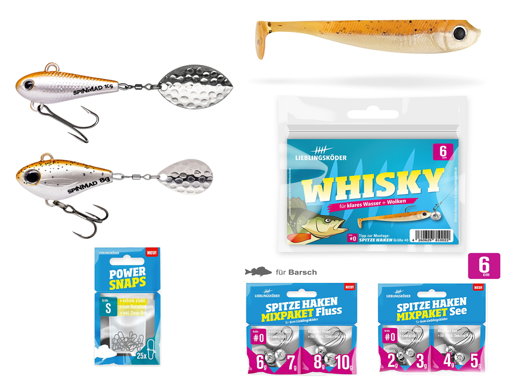 Barsch-Set Whisky - Typ M - Lieblingsköder & SpinMad Barsch-Set Whisky - Typ M - Lieblingsköder & SpinMad