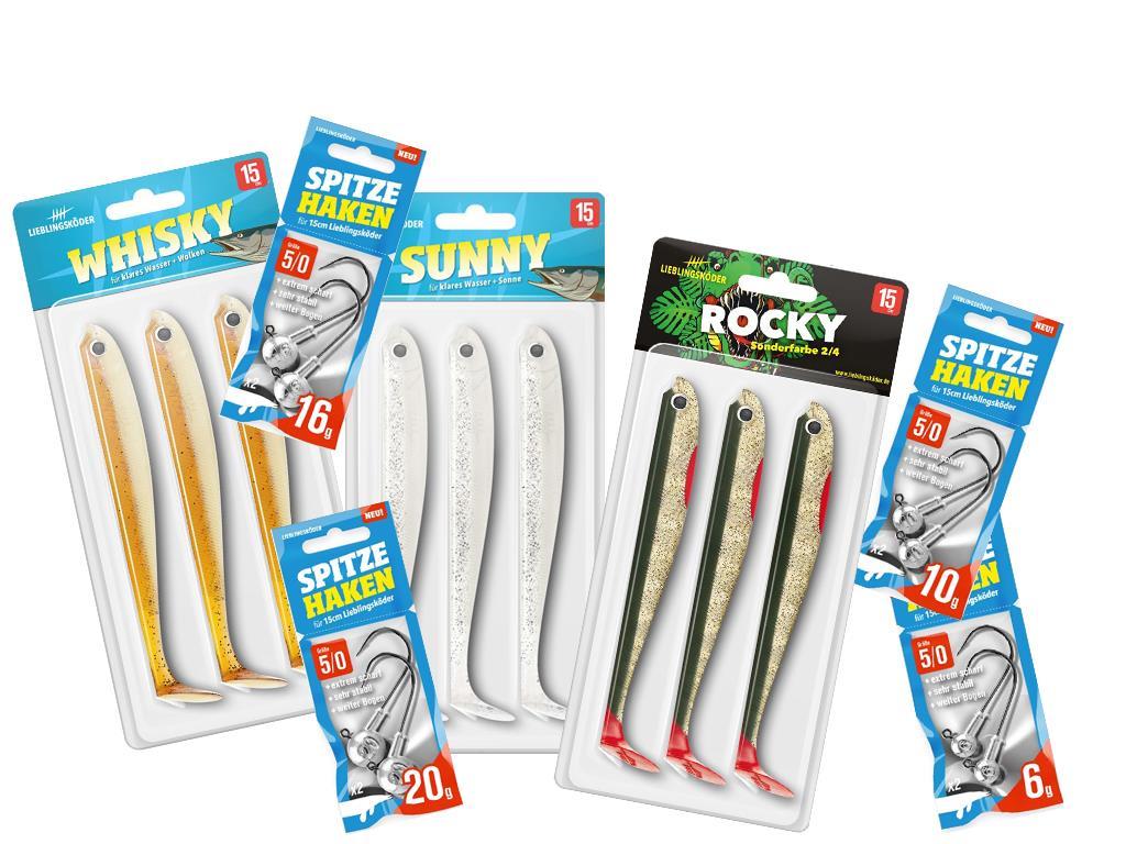 Raubfischstore - Lieblingsköder Räuberset 15 cm klares Wasser Raubfischstore - Lieblingsköder Räuberset 15 cm klares Wasser