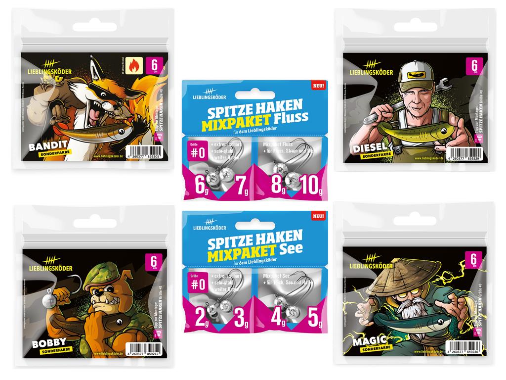 Lieblingsköder - Barsch 6 cm - Sonderfarben-Set 1 Lieblingsköder - Barsch 6 cm - Sonderfarben-Set 1