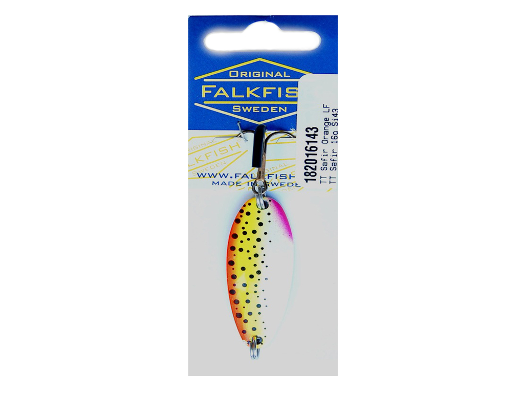 FALKFISH Blinker TT Safir - 16 g - 43 Orange LF FALKFISH Blinker TT Safir - 16 g - 43 Orange LF