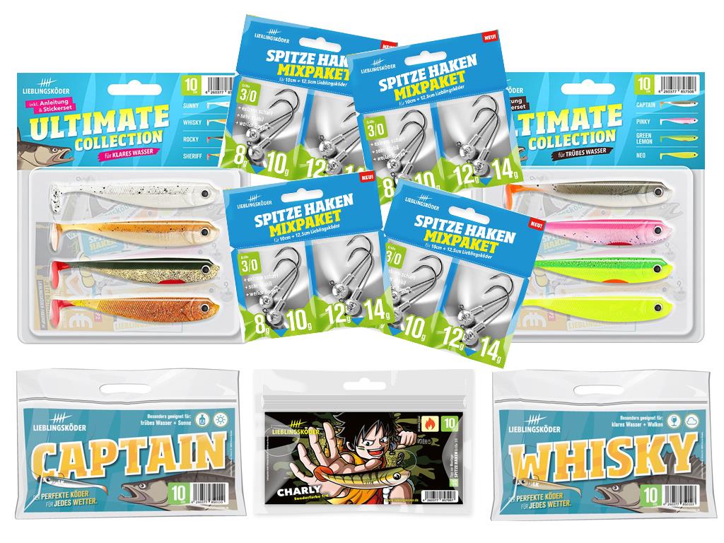 Lieblingsköder 10 cm - Zander - großes Starter-Set Lieblingsköder 10 cm - Zander - großes Starter-Set