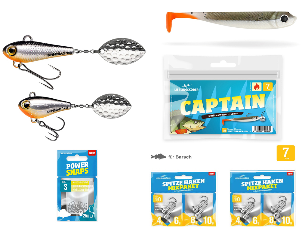Barsch-Set Captain - Typ L - Lieblingsköder & SpinMad