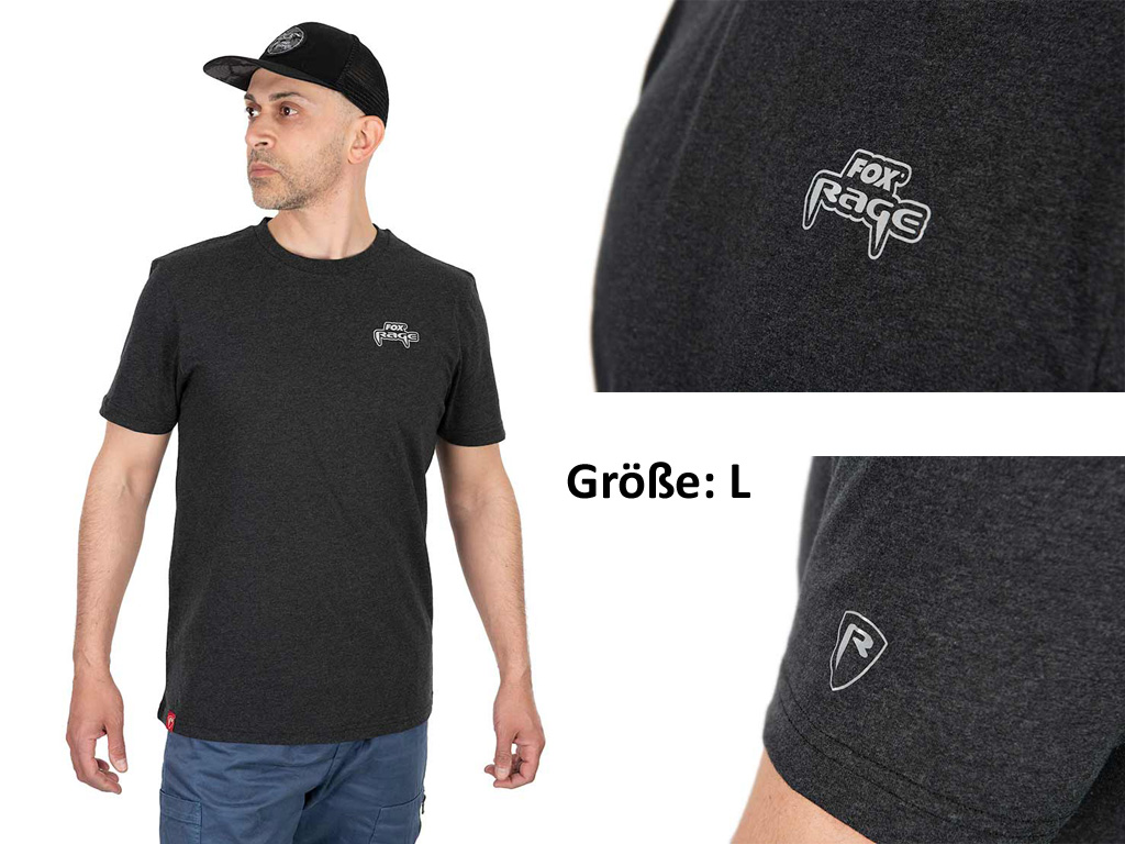 FOX RAGE Voyager Tee Dark Grey - Gr. L