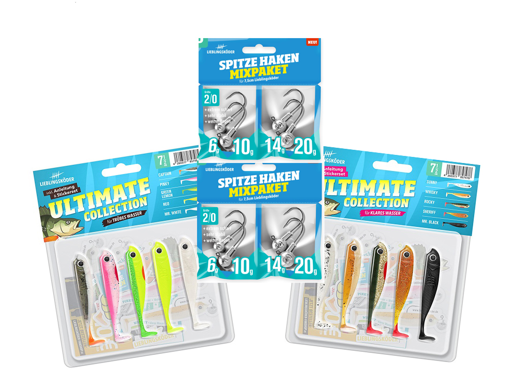 Lieblingsköder 7,5 cm Barsch - kleines Starter-Set 