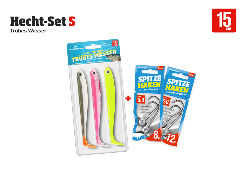 Hecht Komplettset Hecht-Set S - trübes wasser Hecht Komplettset Hecht-Set S - trübes wasser