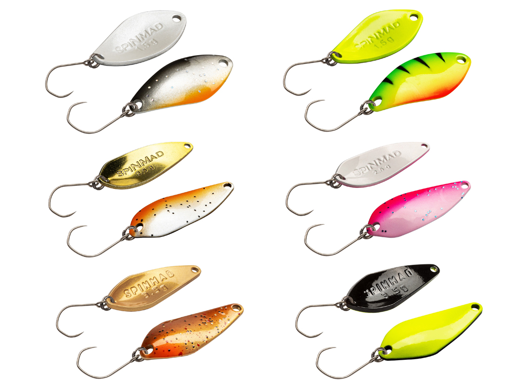 SPINMAD - Spoon-Set - 6 Spoons - 1,5 bis 3,5 g SPINMAD - Spoon-Set - 6 Spoons - 1,5 bis 3,5 g
