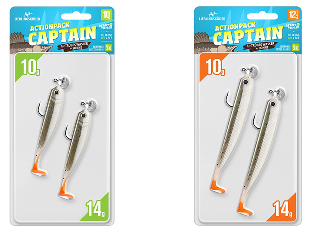 Zander Set Gummifisch & Wobbler - Captain - Lieblingsköder