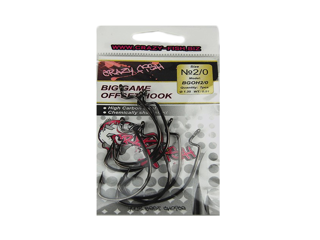 Crazy Fish Offset Haken Big Game Gr.2/0