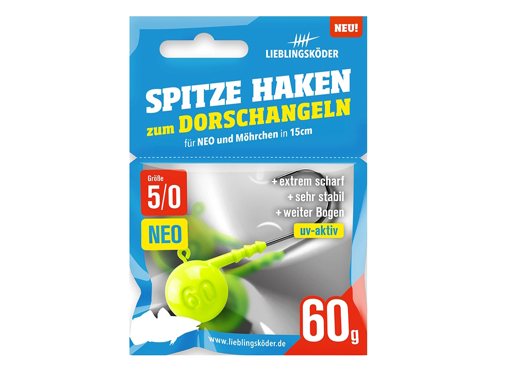 Lieblingsköder - Spitze Haken Neo 5/0 - 60 g