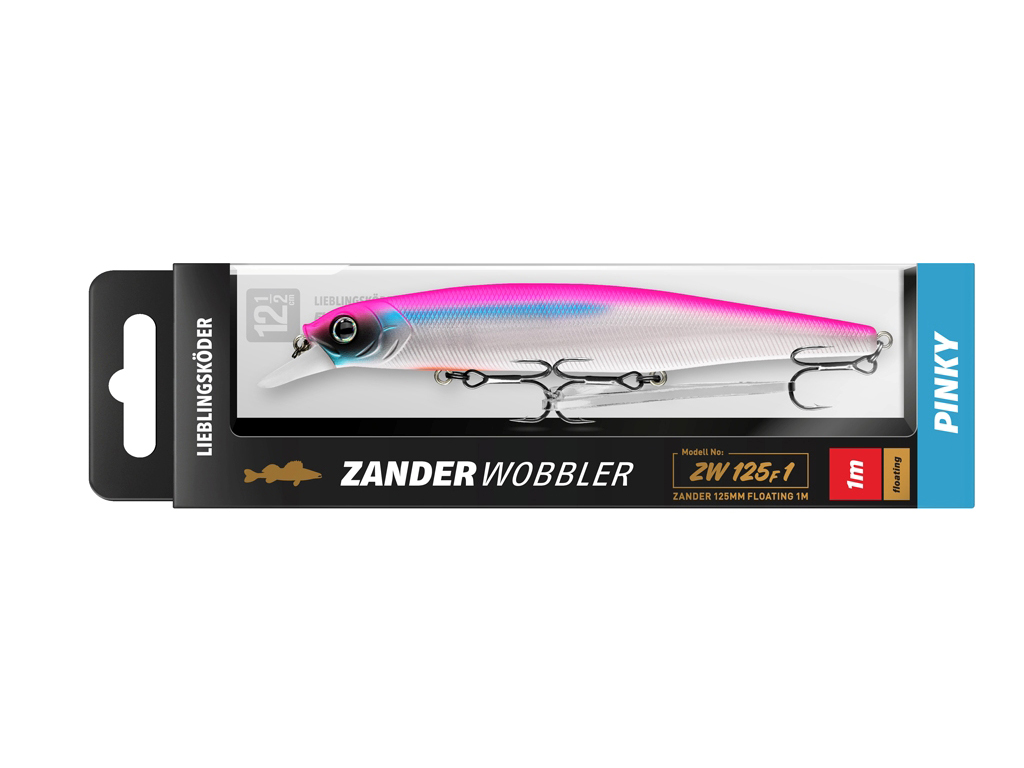 Zander Set Gummifisch & Wobbler - Pinky - Lieblingsköder