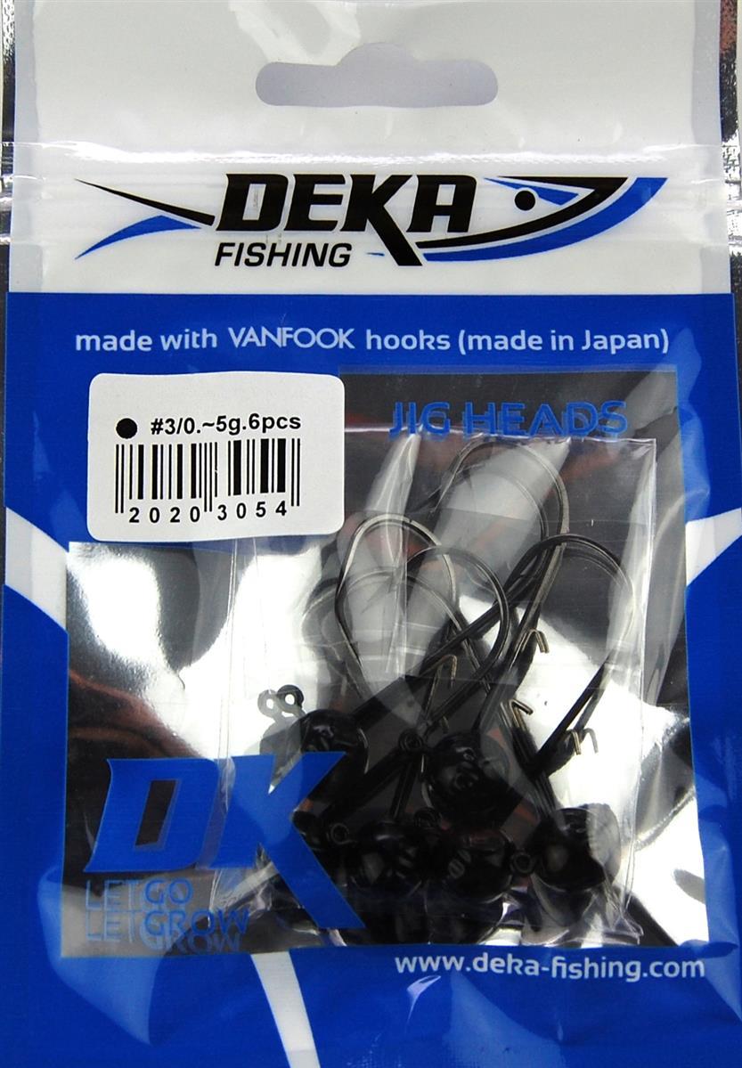 Deka Jigkopf 3/0 schwarz - 5 g bis 18 g