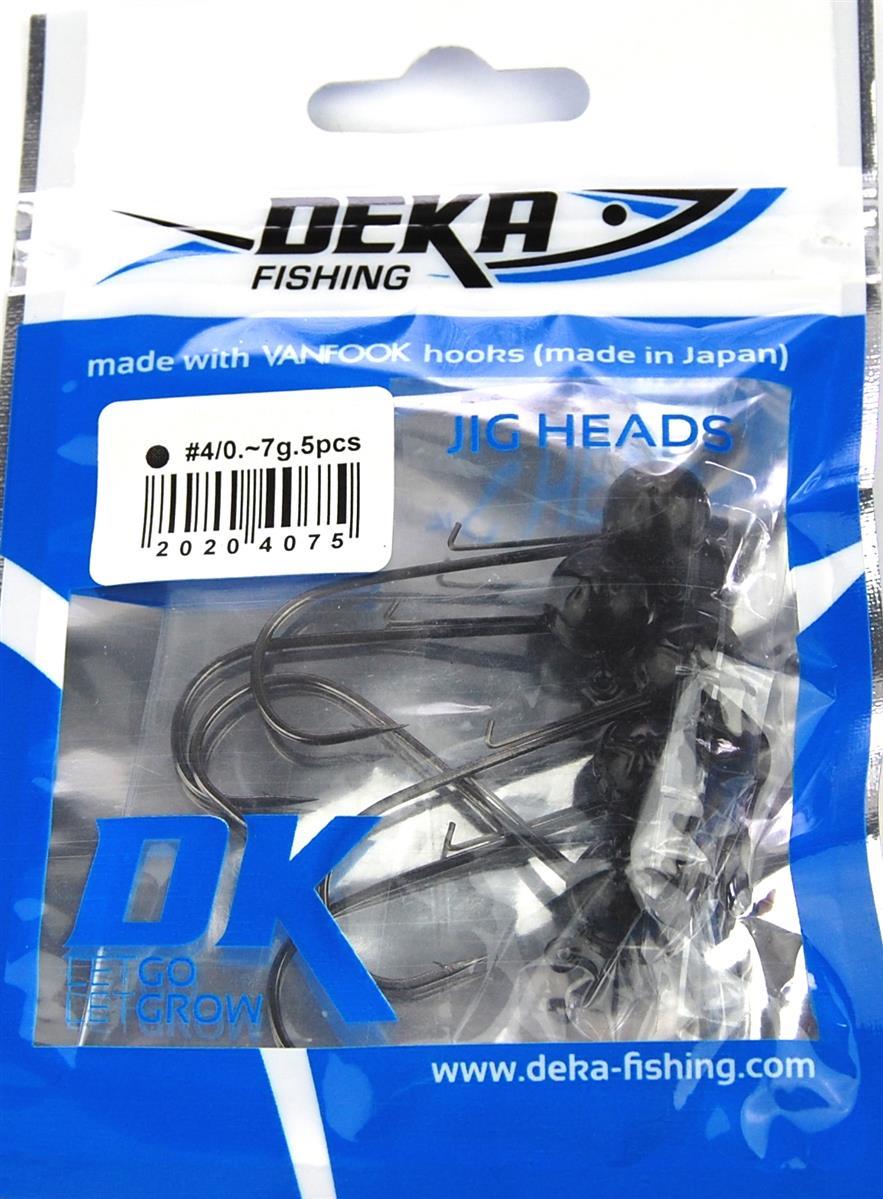 Deka Jigkopf 4/0 schwarz - 5 g bis 18 g