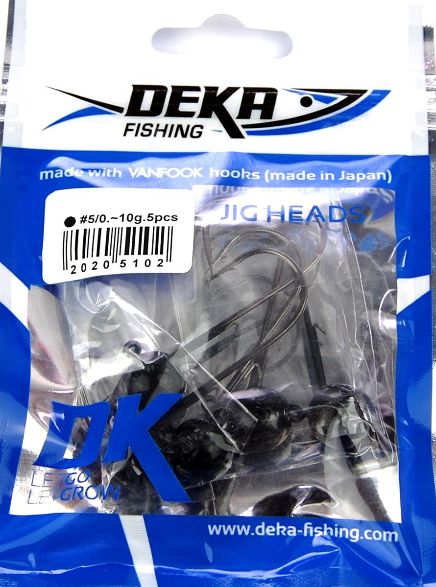 Deka Jigkopf 5/0 schwarz - 5 g bis 18 g