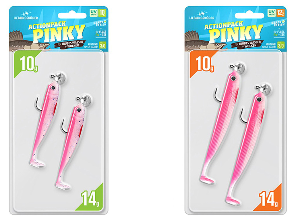Zander Set Gummifisch & Wobbler - Pinky - Lieblingsköder