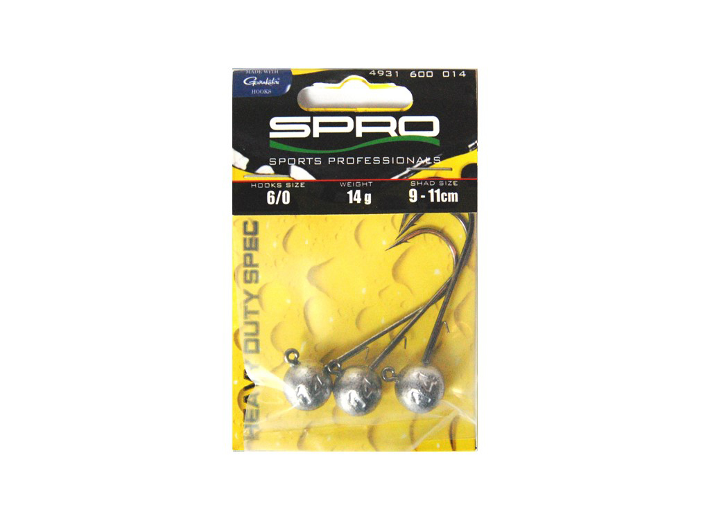 Spro Round HD Jighead  90 - Gr. 6/0 - 5 bis 24 g  Jighead  90 - Gr. 6/0 - 14 g
