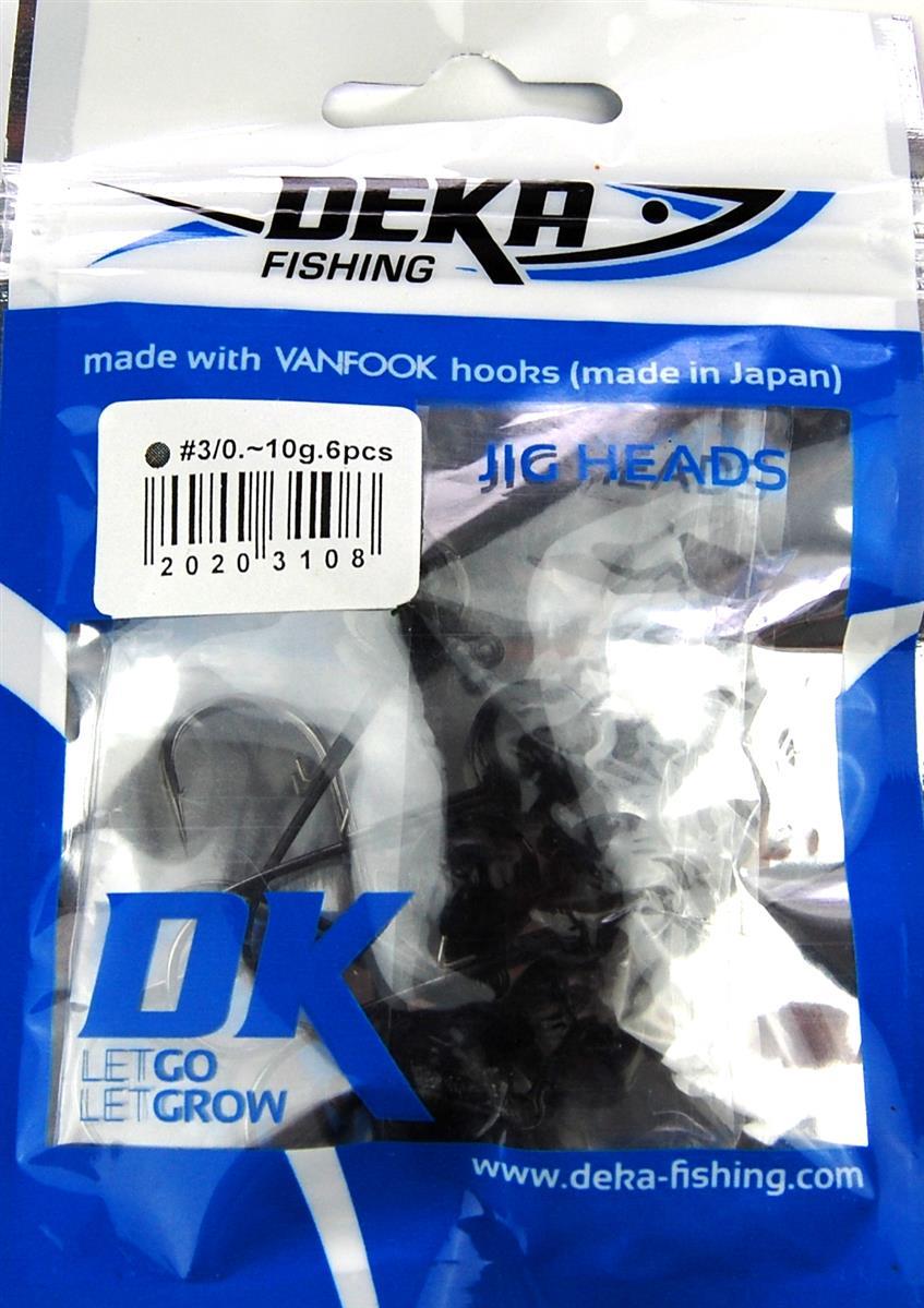 Deka Jigkopf 3/0 schwarz - 5 g bis 18 g
