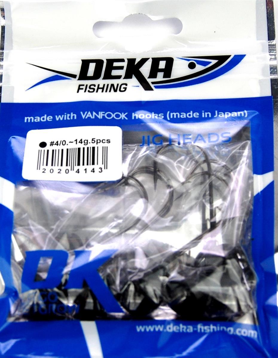 Deka Jigkopf 4/0 schwarz - 5 g bis 18 g