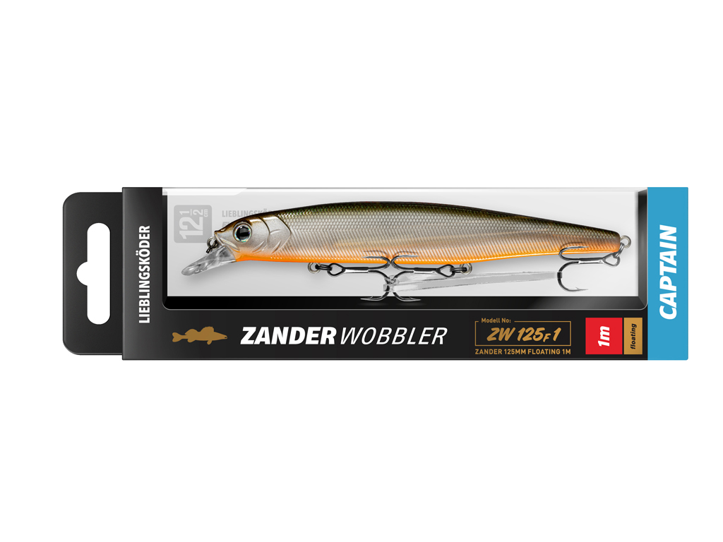 Zander Set Gummifisch & Wobbler - Captain - Lieblingsköder
