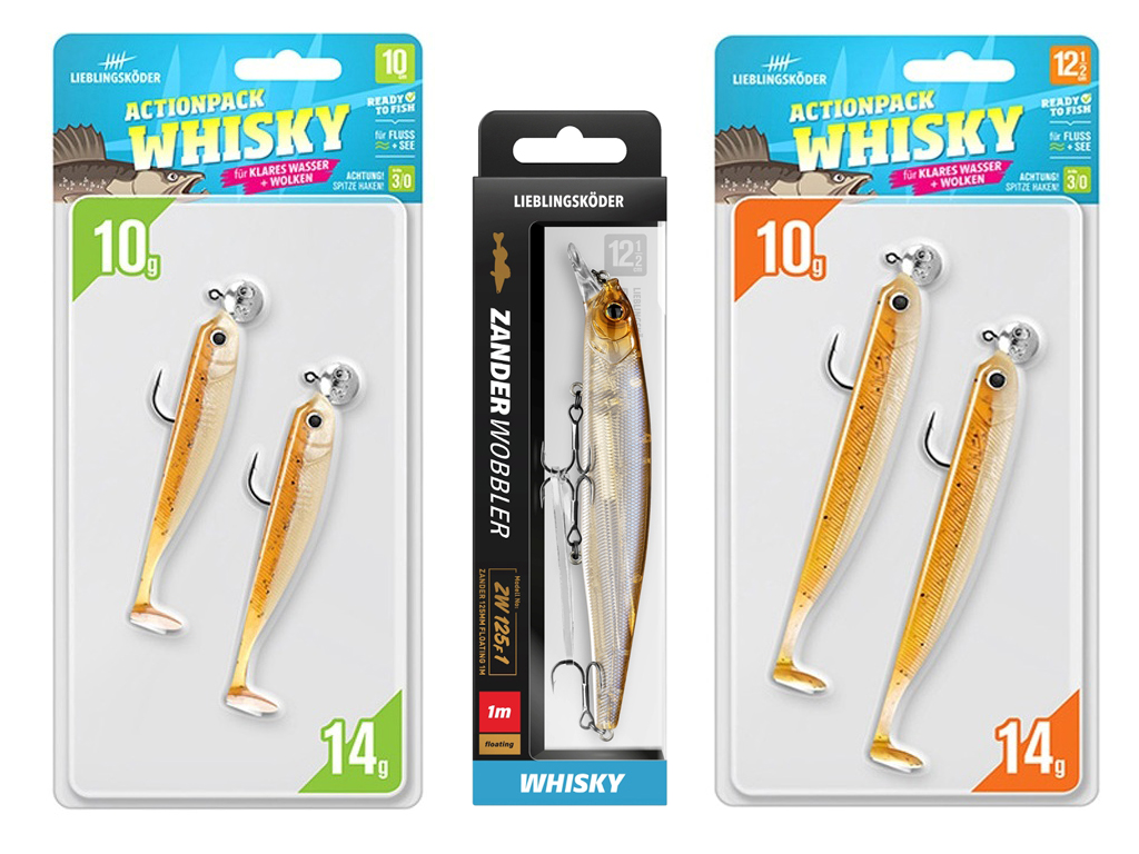 Zander Set Gummifisch & Wobbler - Whisky – Lieblingsköder