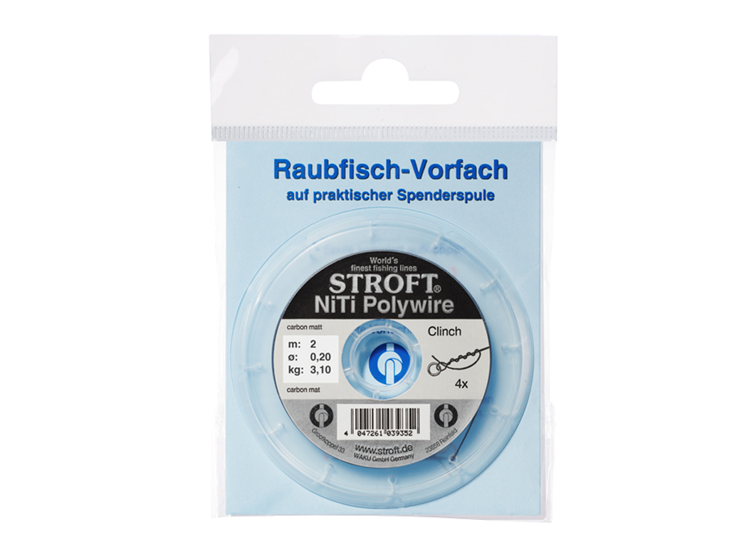 Stroft NiTi Polywire Vorfachmatrerial Polywire 0,20 - 3,1 Kg - 2 m