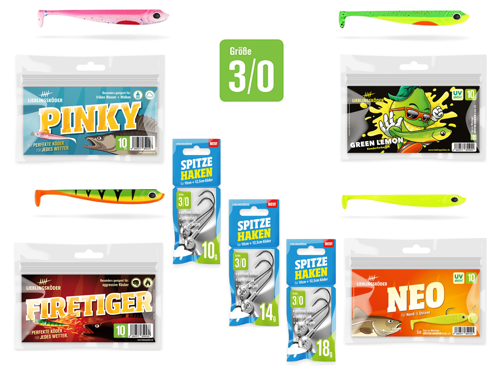 Lieblingsköder Sommer Allround-Set - 10 cm