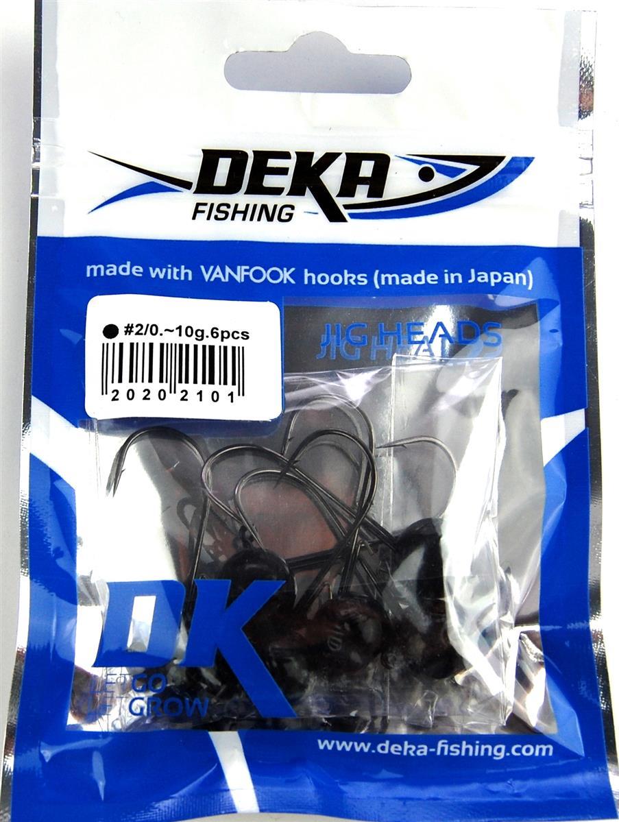 Deka Jigkopf 2/0 schwarz - 5 g bis 18 g
