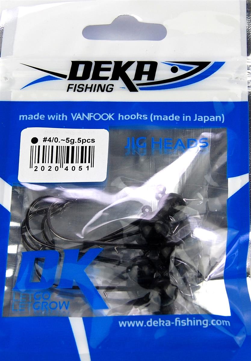 Deka Jigkopf 4/0 schwarz - 5 g bis 18 g