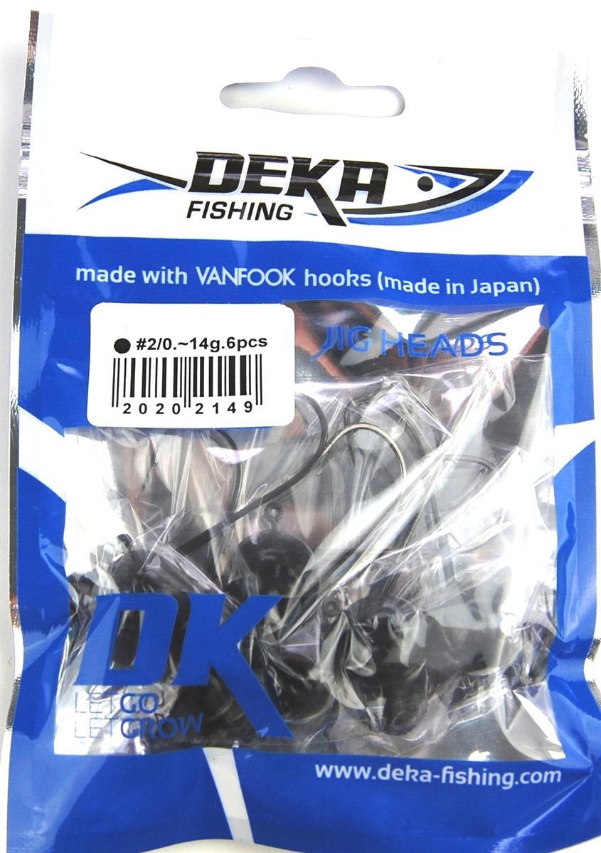 Deka Jigkopf 2/0 schwarz - 5 g bis 18 g