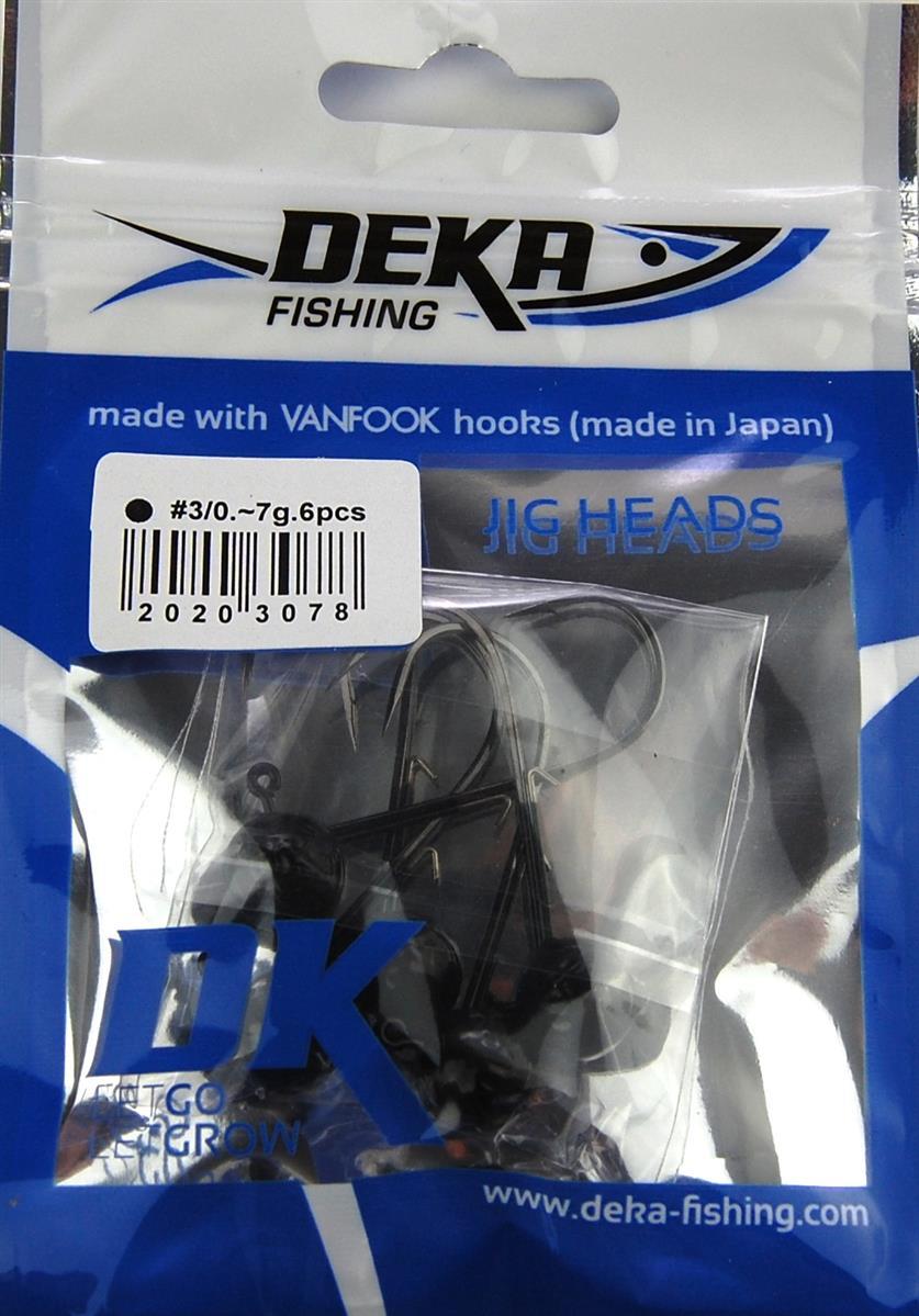 Deka Jigkopf 3/0 schwarz - 5 g bis 18 g
