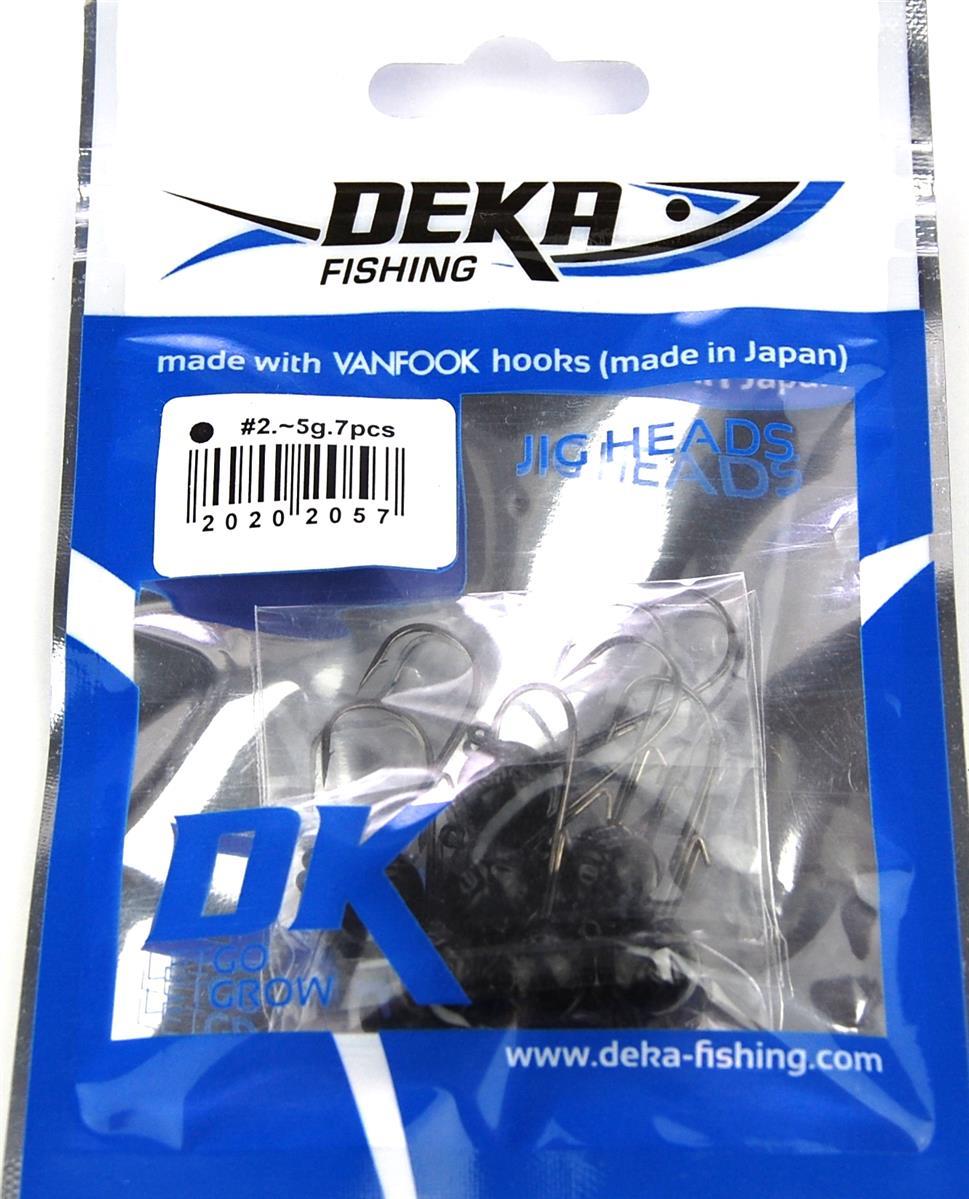 Deka Jigköpfe - schwarz - Gr. # 2 - 3,5 g bis 5 g
