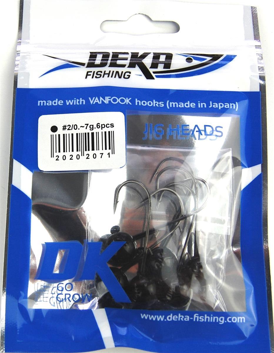 Deka Jigkopf 2/0 schwarz - 5 g bis 18 g